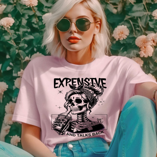 Expensive Difficult & Talks Back Skeleton Graphic Tee