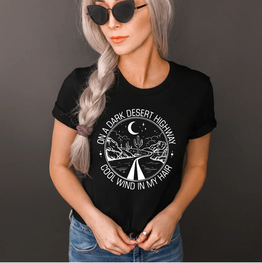 On a Dark Desert Highway   Graphic Tee